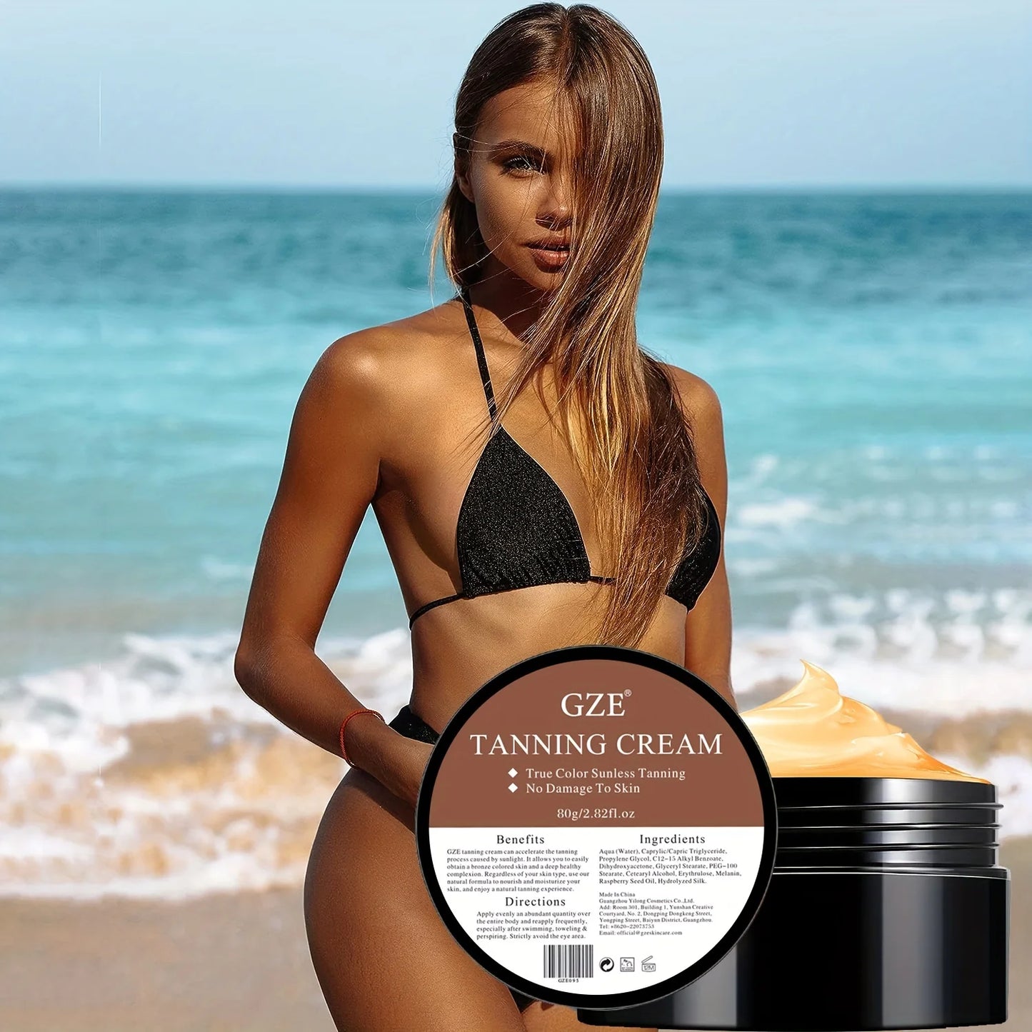 Summer Skin Self-Tanning Cream – Natural Glow Bronzing Lotion for Face & Body (80g)