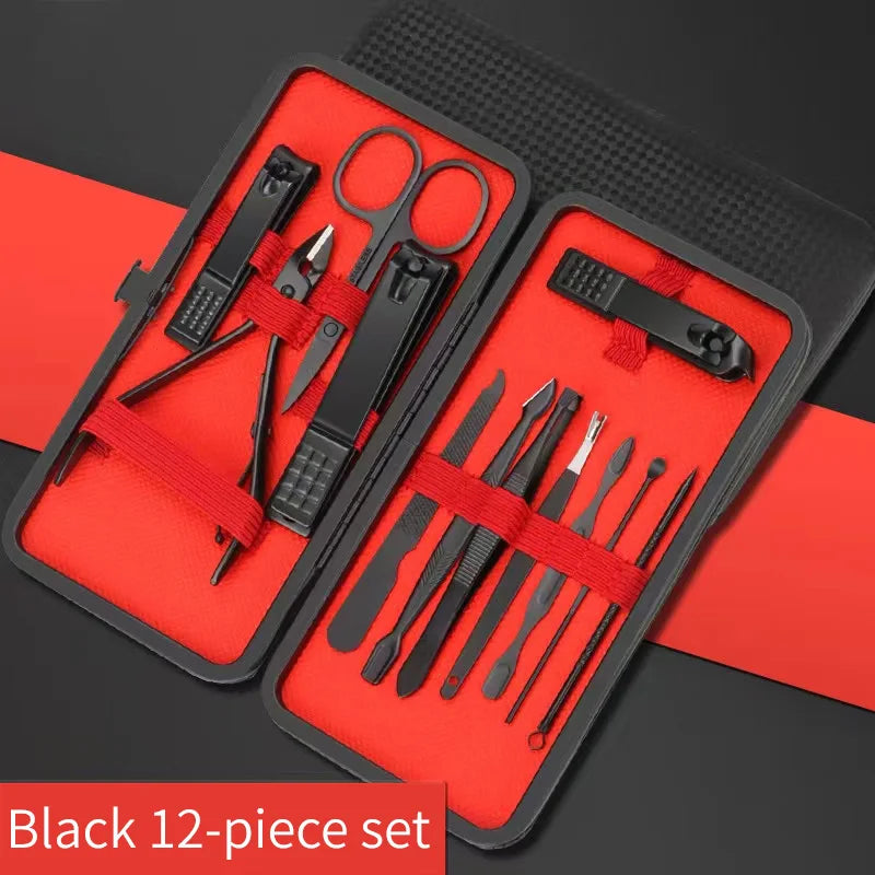 Premium Nagelklipper Set – Manikyr & Pedikyr Grooming Kit | Skönhetsverktyg