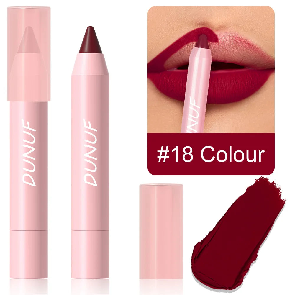 AquaMatte Lip Pencil: Long-Lasting & Non-Stick!