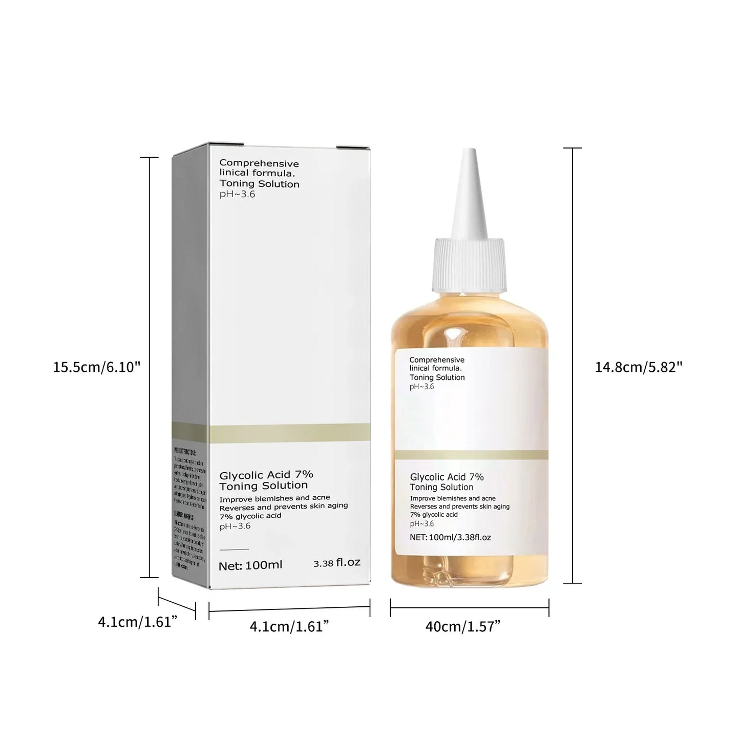 Glycolic Acid 7% Toning Solution – Acne-Fighting & Hydrating Skin Rejuvenator