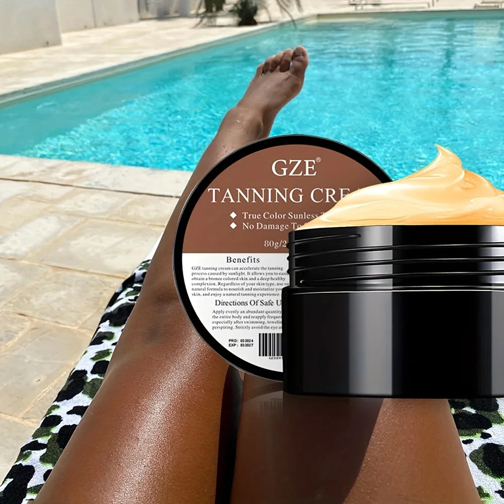 Summer Skin Self-Tanning Cream – Natural Glow Bronzing Lotion for Face & Body (80g)