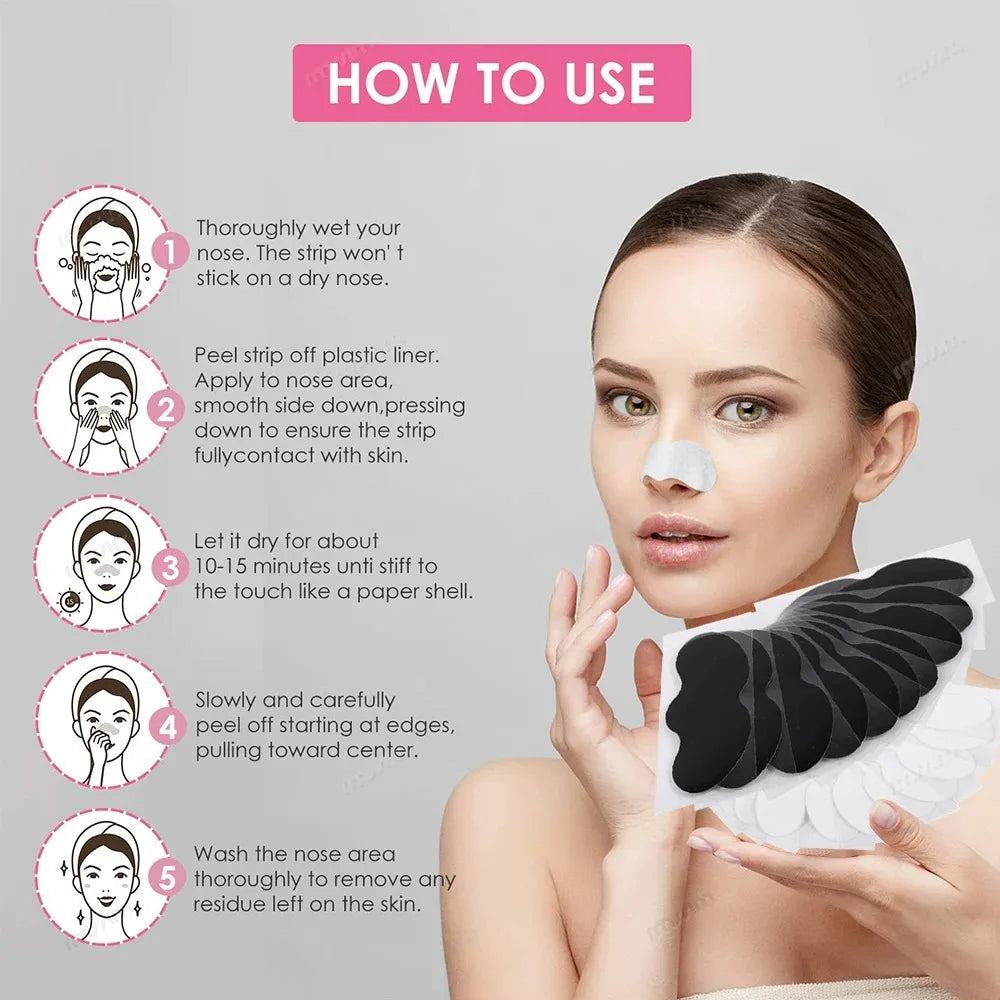 15pcs Deep Cleansing Blackhead Nose Strips – Pore Purifying Stickers for Acne & Oil Control