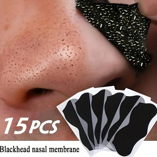 15pcs Deep Cleansing Blackhead Nose Strips – Pore Purifying Stickers for Acne & Oil Control